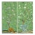 20“*40”/Panel, a Set of Two Chinoiserie Floral Wall Artwork, No Frame, Tea Paper For Sale
