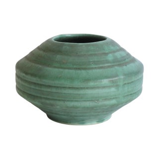 Green Ceramic Vase For Sale