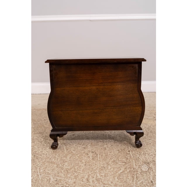 1980s Boston Style Kettle Base Small Mahogany Accent Chest For Sale - Image 15 of 15