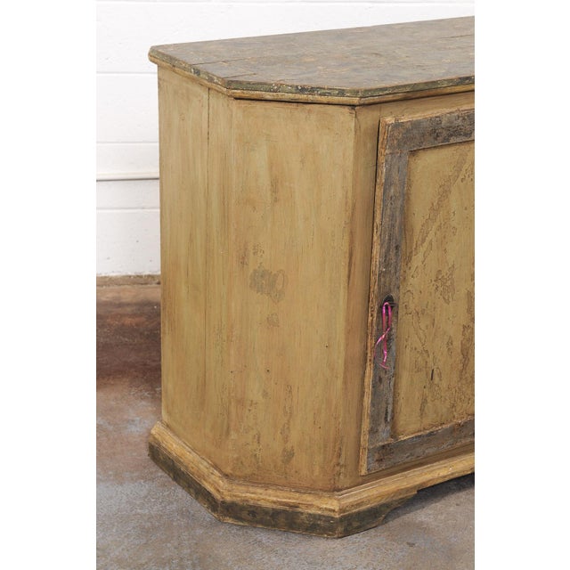 19th C Italian Painted Demi-Console Cabinet For Sale In Atlanta - Image 6 of 12