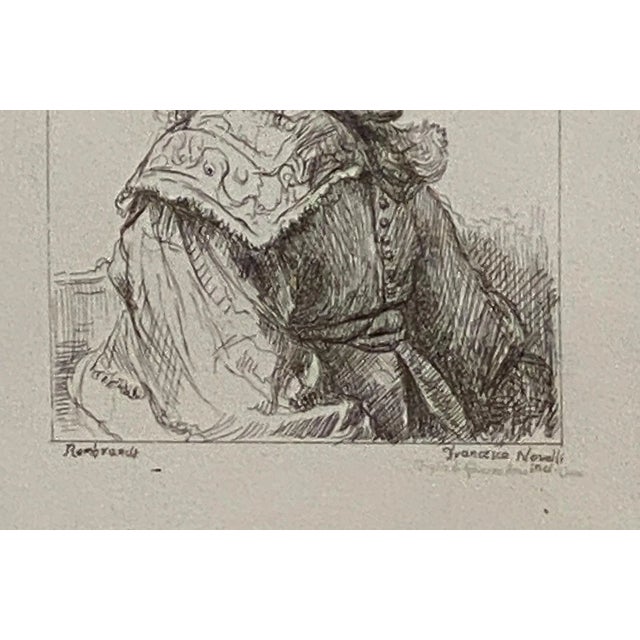 Baroque Late 18th Century Rembrandt Etching #32, by Francesco Novelli For Sale - Image 3 of 5