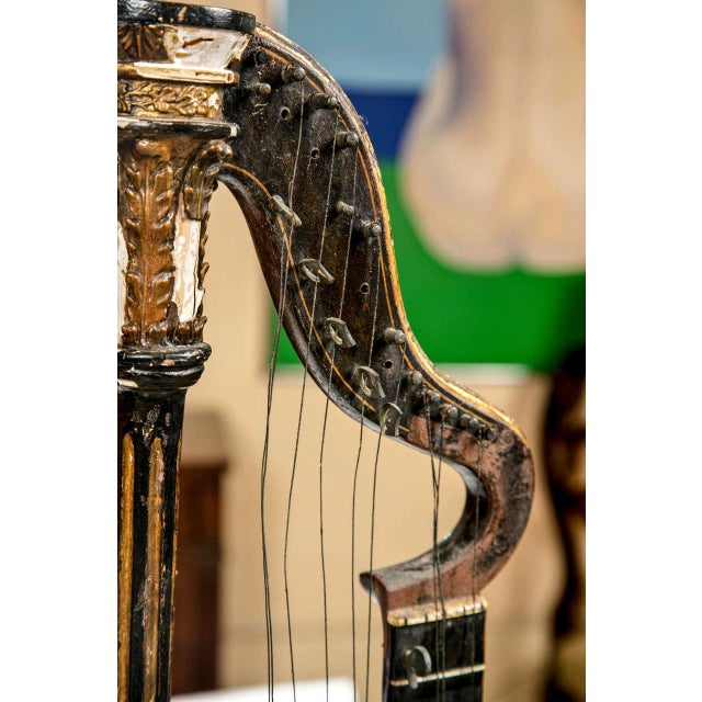 19th Century Edward Light Harp Lute Chairish