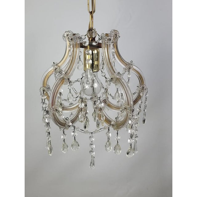 Vintage Chandelier in Metal, 1960s, in Good conditions. Designed 1970 to 1979 European Plug (up to 250V).The wiring of...