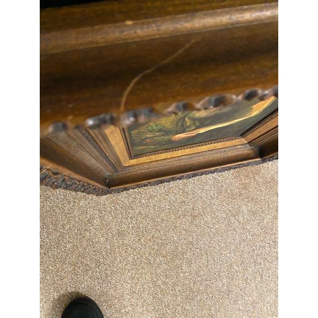 Artist Signed "Old Man Reading" Framed Oil Painting For Sale - Image 9 of 10