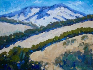 Mt. Diablo, Original Impressionist Landscape Oil Painting