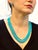 345 Carat Natural Sleeping Beauty Turquoise Necklace, Four Strand 14 Karat Gold For Sale - Image 13 of 18