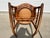 Antique Circa 1850 Solid Oak Pressed and Turned Spindle Back & Armrest Windsor Rocking Chair With Tooled Leather Seat and Brass Hammered Nailhead Trim For Sale - Image 12 of 12