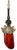 Metal Late 20th Century Murano Orange Red Abstract Flower Bud Pendant Light For Sale - Image 7 of 18