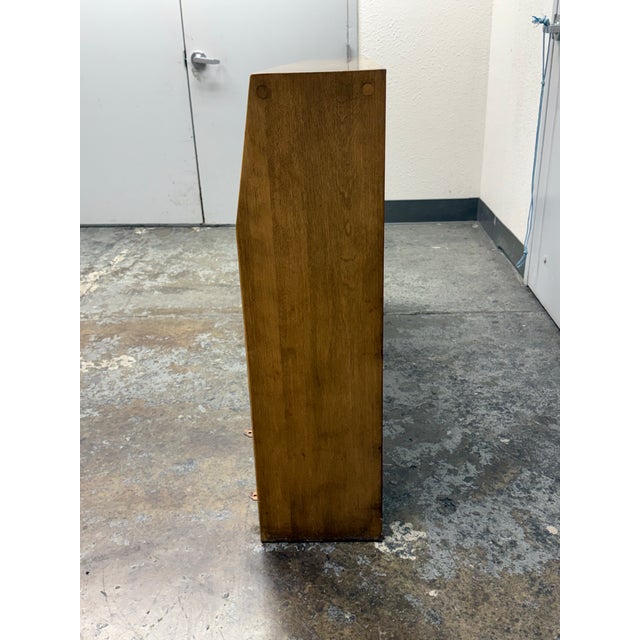 Late 20th Century Full Size Heywood Wakefield Bookcase Headboard, Vintage For Sale - Image 5 of 12