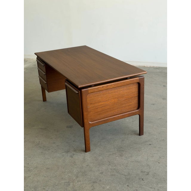 Danish Modern Floating Top Desk For Sale - Image 13 of 14