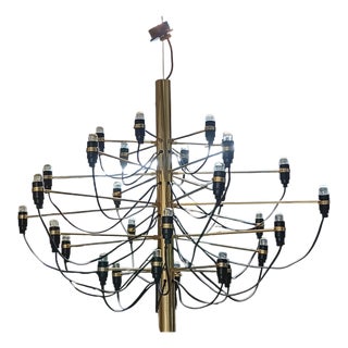 Model 2097/30 Chandelier by Gino Sarfatti for Arteluce, Italy, 1960s For Sale