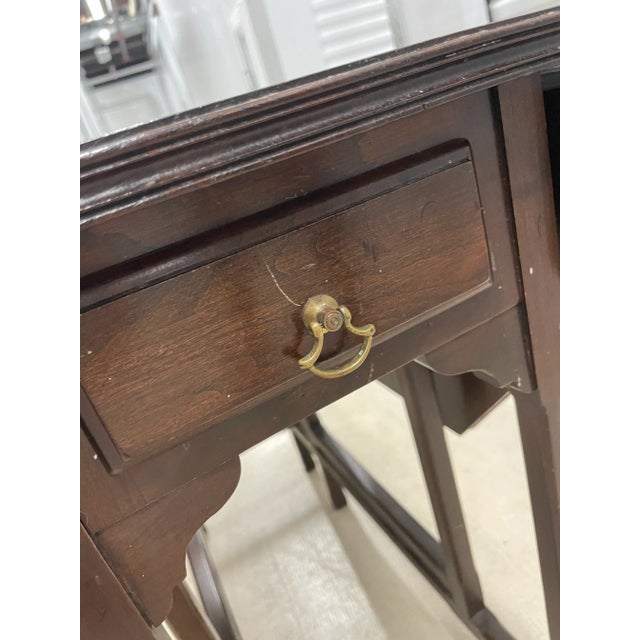 Ethan Allen Ethan Allen Drop-Leaf Table For Sale - Image 4 of 5