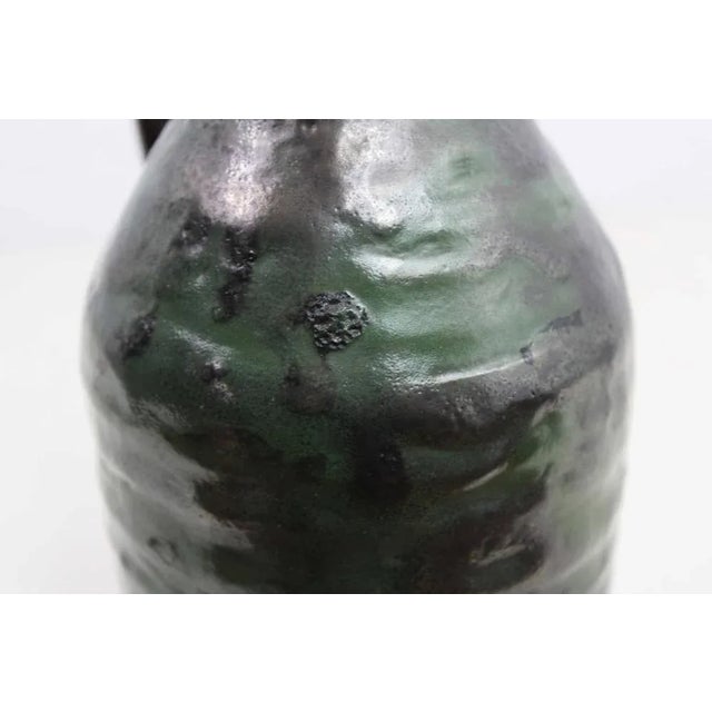 Ceramic French Enamelled Ceramic Pitcher from Beck, 1960s For Sale - Image 7 of 11