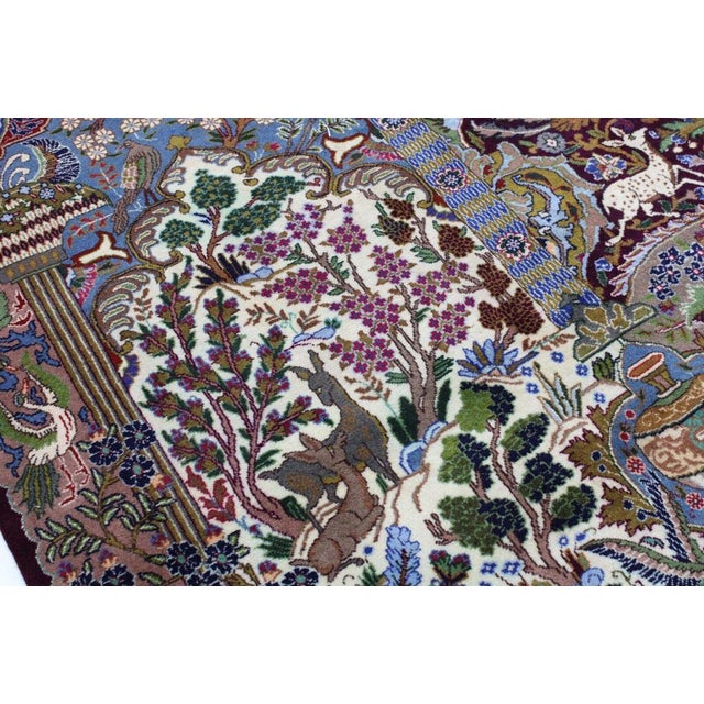 Textile Hand-Knotted Kashmar Rug For Sale - Image 7 of 11