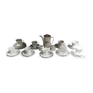 Polish Porcelain Tableware Set from Ćmielów, 1950s, Set of 30
