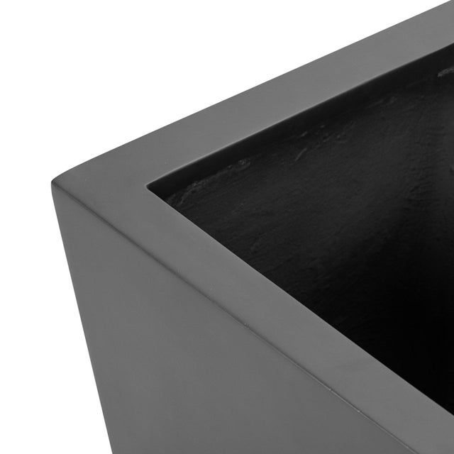 Contemporary Four Hands Koto Planter - Black Concrete, Small For Sale - Image 3 of 8
