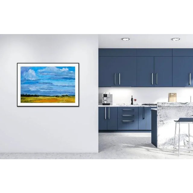 Cloudscape Impressionist Style Original Oil Painting by Lisa Haas For Sale In Reno/Lake Tahoe - Image 6 of 8