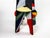 Futurist Stool in Tempera on Wood by Vittorio Osvaldo Tommasini for Farfa, 1920s For Sale - Image 3 of 11