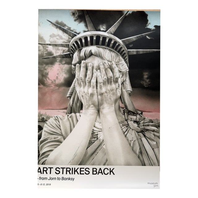 Art Strike Back Exhibition Poster by Gee Vaucher, Denmark, 2019 For Sale