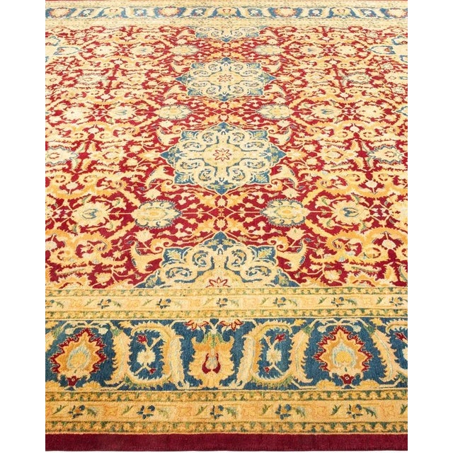 Solo Rugs Mogul, One-of-a-Kind Hand-Knotted Area Rug in Red, 8' 1" x 10' 2" For Sale - Image 4 of 8