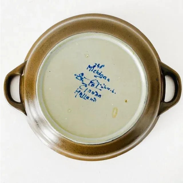 Art Nouveau Platter from Plateelbakkerij Zuid-Holland Gouda, 1924 For Sale - Image 4 of 13