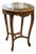 French Louis XV-Inspired Side Table – Carved Wood Frame With Marble Top & Ornate Details For Sale