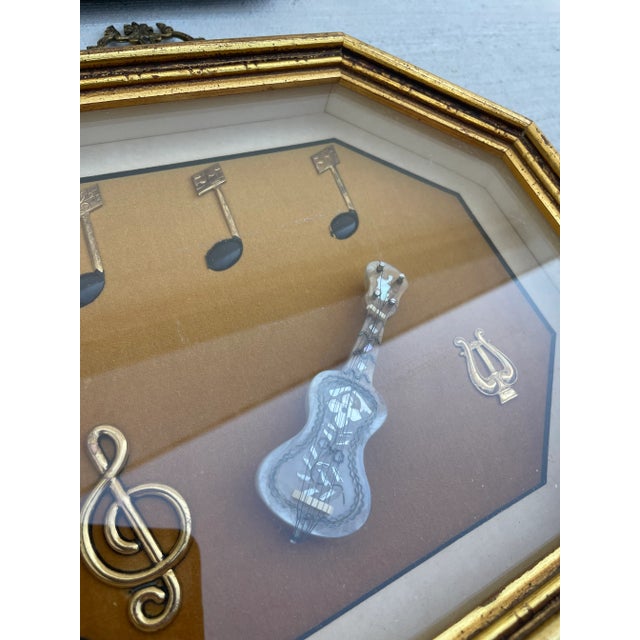 Italian Florentine Sterling & Mother of Pearl Guitar Shadow Boxes For Sale - Image 4 of 11