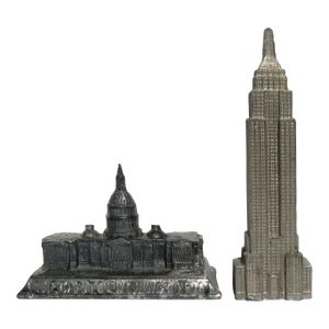 Midcentury Architectural Monument Models, Set of 2