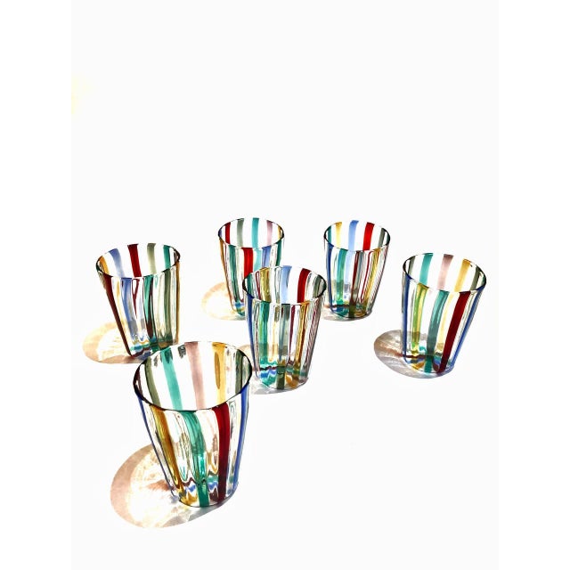 Glass Murano Glasses by Mariana Iskra for Ribes Collectable, 2004, Set of 7 For Sale - Image 7 of 18