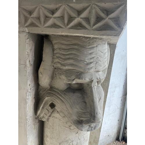 Gray Sculptural Plaster Columns from Walter De Buck, Set of 2 For Sale - Image 8 of 12