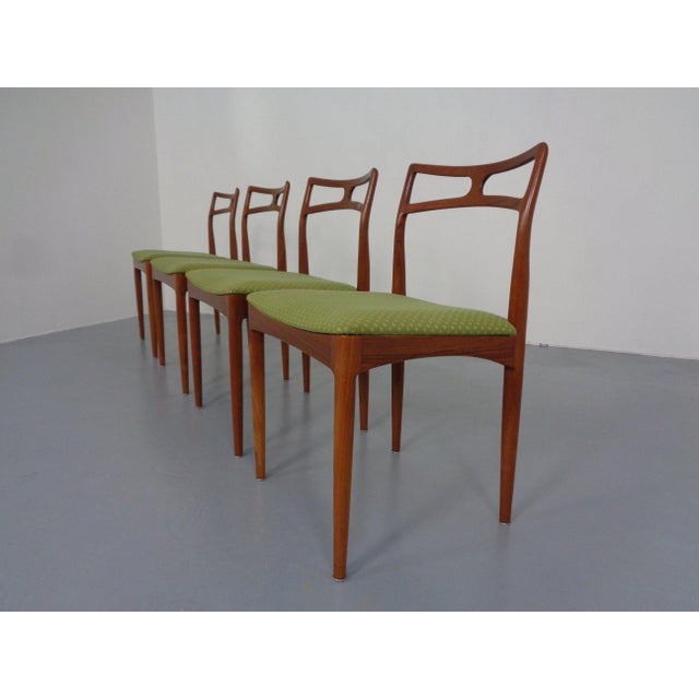 Christian Linneberg Model 94 Teak Dining Chairs by Johannes Andersen for Christian Linneberg, 1960s, Set of 4 For Sale - Image 4 of 17