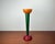 Postmodern Wood Yellow Green Red Model Monokel Candleholder from Ikea, 1980s For Sale - Image 11 of 14