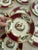 English Antique Myott Chelsea Bird Bread Plates – 6 3/8-Inch Staffordshire England Porcelain With Burgundy and Gilt Decoration - Set of Eleven (11) For Sale - Image 3 of 12