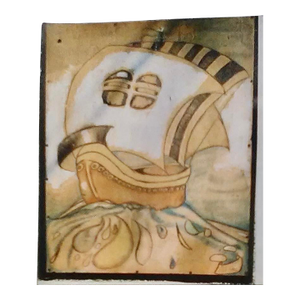 Original Abstract Painting by Orson Welles, Folk Art, Circa 1920’s, 30” X 24”