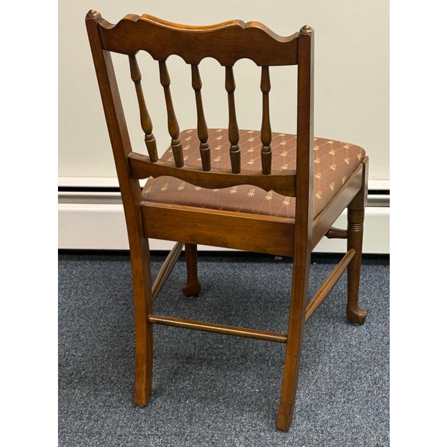 Late 20th Century Pennsylvania House Solid Cherry Dining Chairs - Set of 5 For Sale - Image 11 of 12