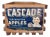 Vintage Cascade Brand Washington Apple Crate With Original Label-Cashmere Fruit Exchange. For Sale
