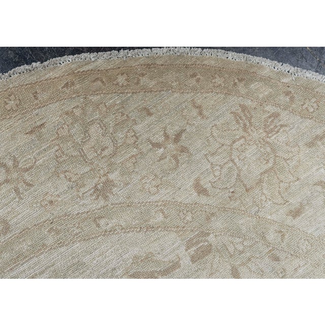 Early 21st Century Oushak Round Rug 6'2" x 6'3" For Sale - Image 5 of 8