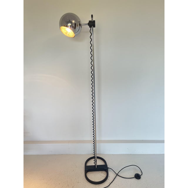 Metal Space Age Chromkugel Eyeball Floor Lamp by Staff Leuchten, 1970s For Sale - Image 7 of 8