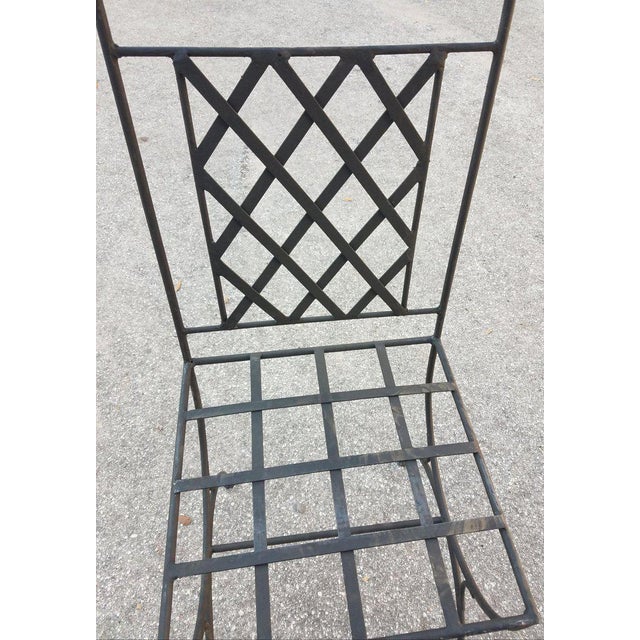 Moroccan Wrought Iron Chair For Sale - Image 4 of 6