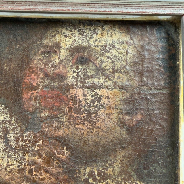 Faces of Angels and Putti, 1800s, Oil on Canvas, Framed For Sale - Image 5 of 12