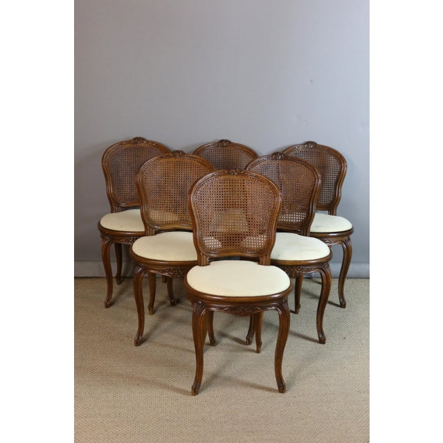 Vintage Louis XV Style Chairs, 1990s, Set of 6 For Sale - Image 10 of 11