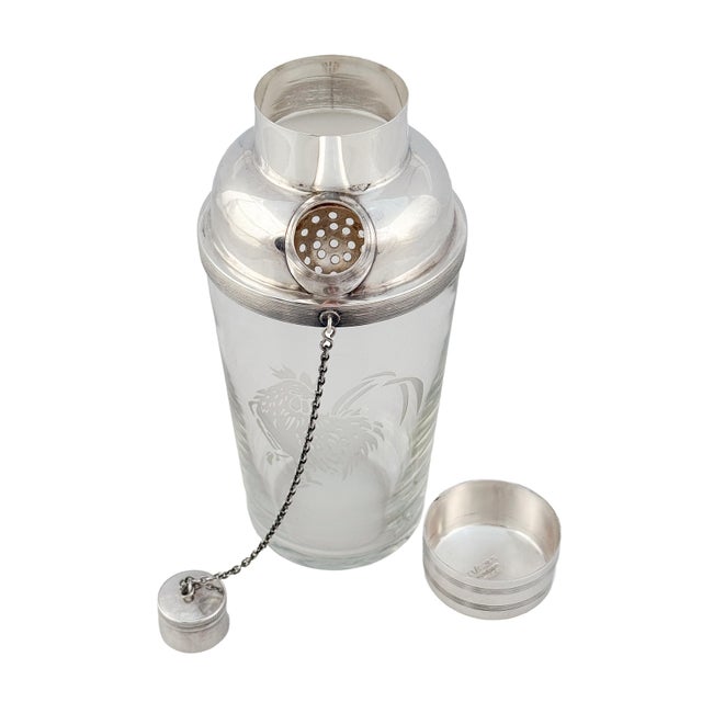 James Dixon & Sons English Cocktail Drinks or Martini Shaker With Cockerel by James Dixon & Sons For Sale - Image 4 of 9