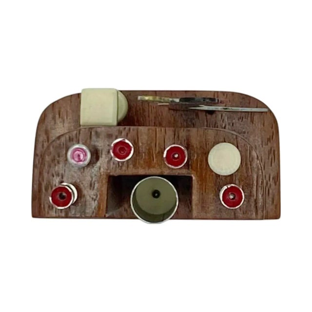 Metal Signed Sudre Art Deco Cocktail Pick Set — Female Bartender, Paris For Sale - Image 7 of 12