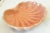 Ceramic Mid Century Scallop Peach Pottery Sea Shell Bowl Coastal Style For Sale - Image 7 of 9