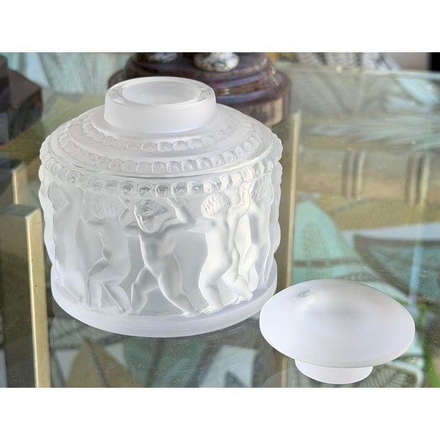 Lalique Lalique Les Enfants Nude Putti French Crystal Perfume Bottle For Sale - Image 4 of 5