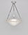 Charles Schneider & André Neut A beautiful French 1930 art deco pendant in nickel plated bronze or solid brass. It holds a...