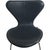 Seven Chairs in Grey Leather by Arne Jacobsen, 1986, Set of 6 For Sale - Image 4 of 18
