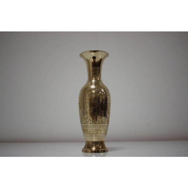Mid-Century Brass Vase, 1960s For Sale - Image 9 of 12