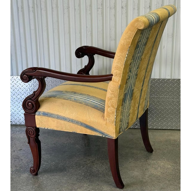 Hickory Chair “Charles X” Neoclassical Armchair For Sale - Image 9 of 12