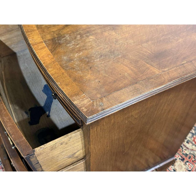 Vintage English Walnut Chest of Drawers, 1950s For Sale - Image 10 of 14